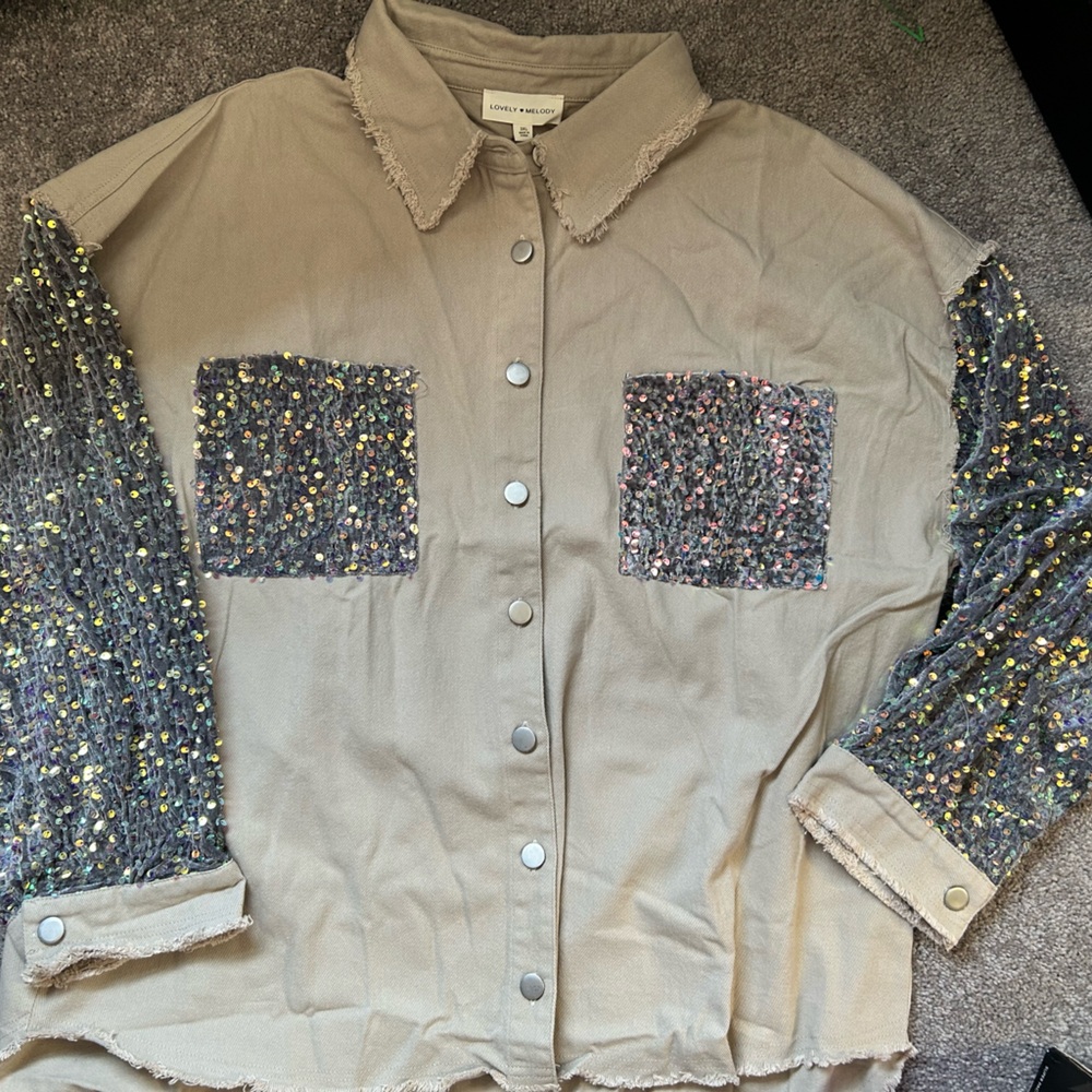 Lovely Melody Beige Shacket